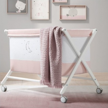 Mini Berço Tesoura Sleepy Rosa