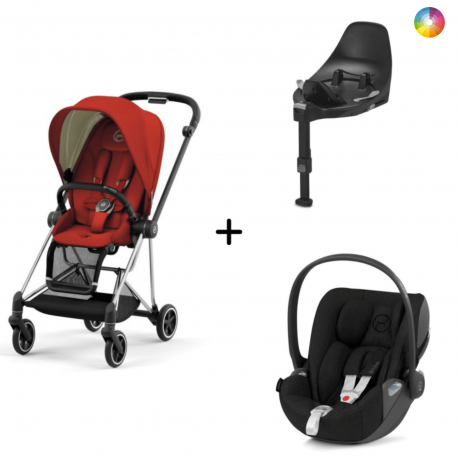 Cybex Mios Chrome Black 2022 + Cloud Z + Base Isofix Z