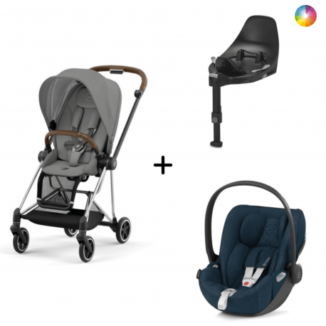 Cybex Mios Chrome Brown + Cloud Z2 i size Plus + Base Isofix Z2