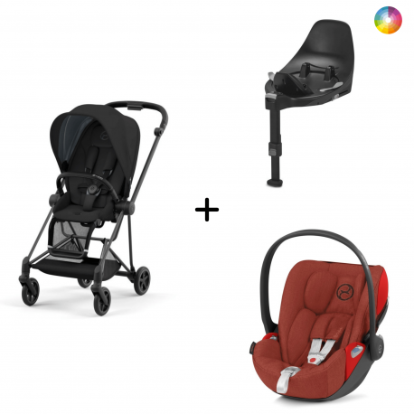 Cybex Mios Matt Black + Cloud Z2 i size Plus + Base Isofix Z2