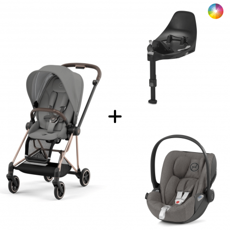Cybex Mios Chrome Brown + Cloud Z2 i size Plus + Base Isofix Z2