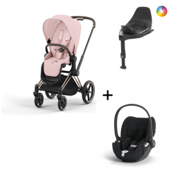 Cybex Priam Rosegold + Cloud T Plus + Base Isofix T