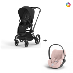 Cybex Priam Matt Black + Cloud T Plus