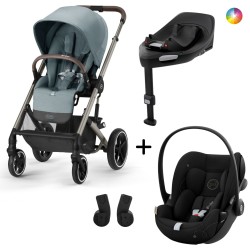 Cybex Balios S Lux Taupe + Cloud G i-Size + Base Isofix G i-Size + Adaptadores