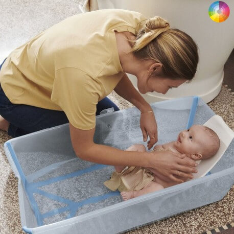 Banheira Dobrável com Suporte de Recém-Nascido Stokke Flexi Bath XL