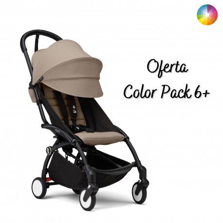 Carrinho de Bebé Stokke YOYO 3 Black com Pack de 6+