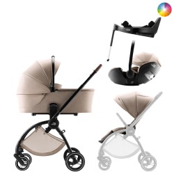 Carrinho de Bebé Britax Römer Rio com Alcofa, Baby-Safe Pro Style e Base Vario 5Z