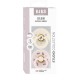 2 chupetas Bibs Colour Bumblebee Ivory Mix 0-6m