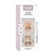 2 chupetas Bibs Colour Round Ladybug Blush Mix 0-6 m