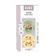 2 chupetas Bibs Colour Round Ladybug Sage Mix 0-6 m