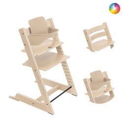 Conjunto Cadeira de Papa Stokke Tripp Trapp com Assento Infantil