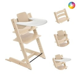 Conjunto Cadeira Tripp Trapp Stokke com Assento Infantil e Tabuleiro