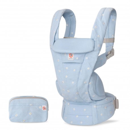 Porta-Bebés Ergobaby Omni Deluxe Cotton Serene Blue Flowers