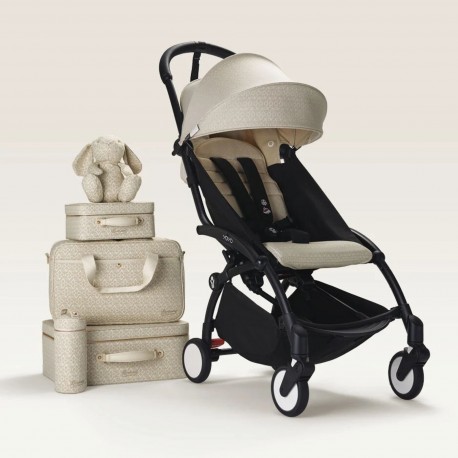 Carrinho de Bebé Stokke YOYO 3 Black com Pack de 6+ Bonpoint
