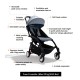 Carrinho de Bebé Stokke YOYO 3 Black com Pack de 6+