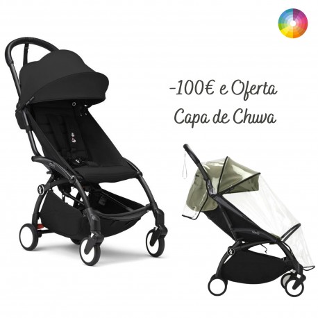 Carrinho de Bebé Stokke YOYO 3 Black com Pack de 6+