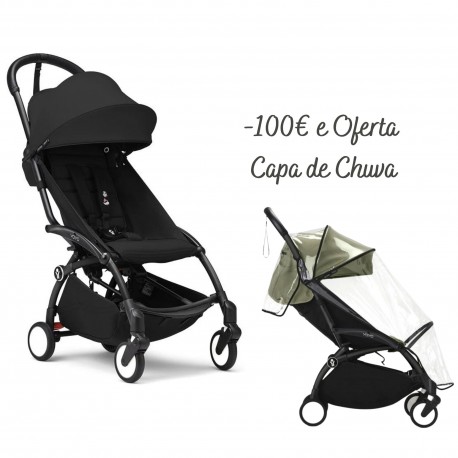 Carrinho de Bebé Stokke YOYO 3 Black com Pack de 6+