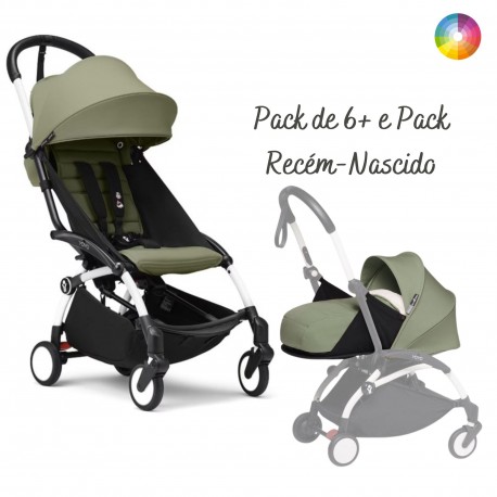 Carrinho de Bebé Stokke YOYO 3 White com Pack de 6+