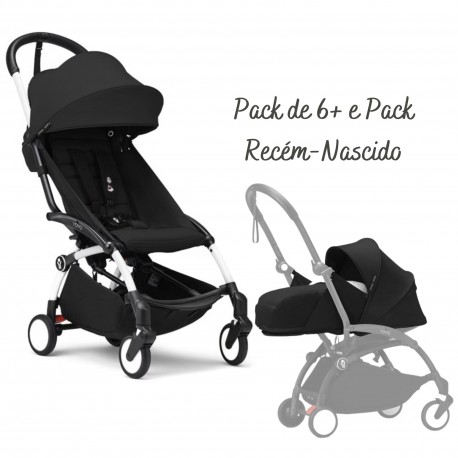 Carrinho de Bebé Stokke YOYO 3 White com Pack de 6+