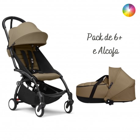 Carrinho de Bebé Stokke YOYO 3 Black com Pack de 6+