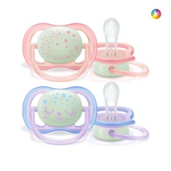 Philips Avent Chupetas Ortodônticas Night Time 0-6m