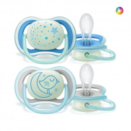 Philips Avent Chupetas Ortodônticas Night Time 6-18m