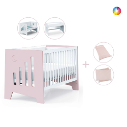 Alondra Berço Omni XL Co-sleeping Flamingo 3 em 1 + Têxteis