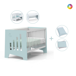 Alondra Berço Omni XL Co-sleeping Mint 3 em 1 + Têxteis