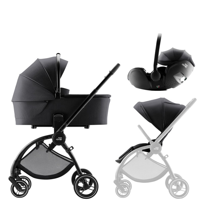 Carrinho de Bebé Britax Römer Rio com Alcofa e Baby-Safe Pro Style - Britax Römer - PACKRIO009-002
