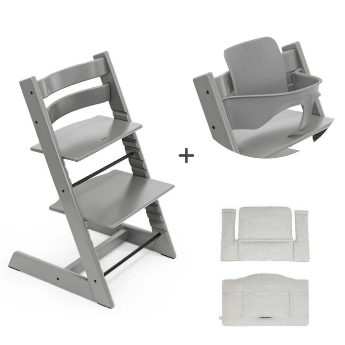 Conjunto Cadeira Tripp Trapp Stokke com Assento Infantil e Almofada - Stokke - 7040356852000