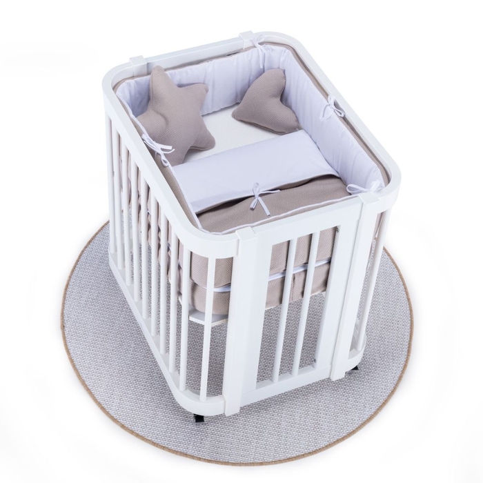 Mini Berço Convertível Alondra Crea Uno White com Colchão e Kit Co-Sleeping - Alondra - 8431904448520
