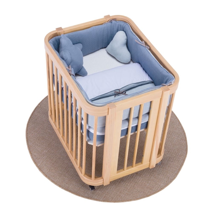 Mini Berço Convertível Alondra Crea Uno Nomad com Colchão, Saco Cama e Protetor - Alondra - CREA1-K21-M5000-TX121