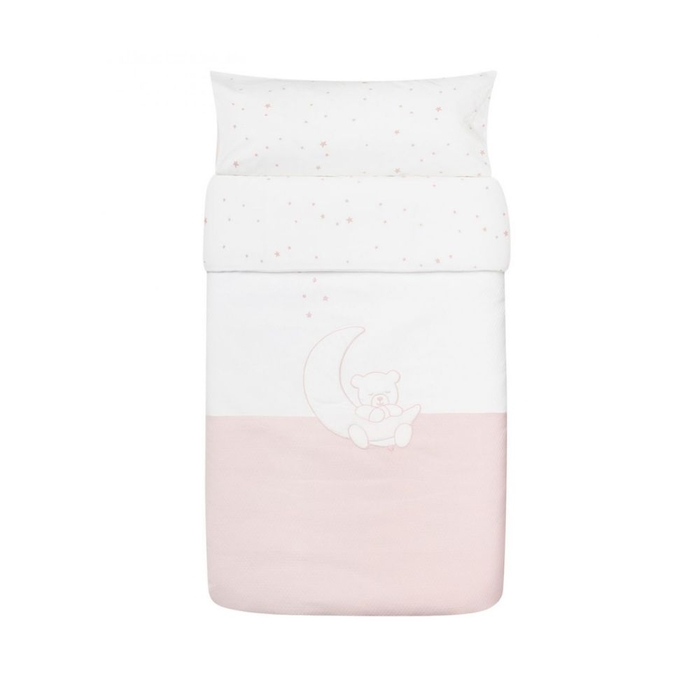 Edredão com Fecho Petit Praia Teddy Rosa - Petit Praia - 8438082913031