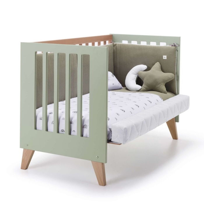 Berço Convertível Alondra Nexor Wood 3 em 1 com Kit Co-Sleeping - Alondra - NEXOR-K10-M5695