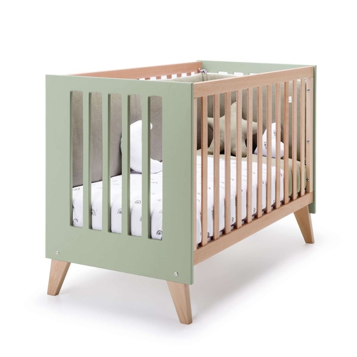 Berço Convertível Alondra Nexor Wood 4 em 1 com Barra Infantil - Alondra - NEXOR-K17-M5695