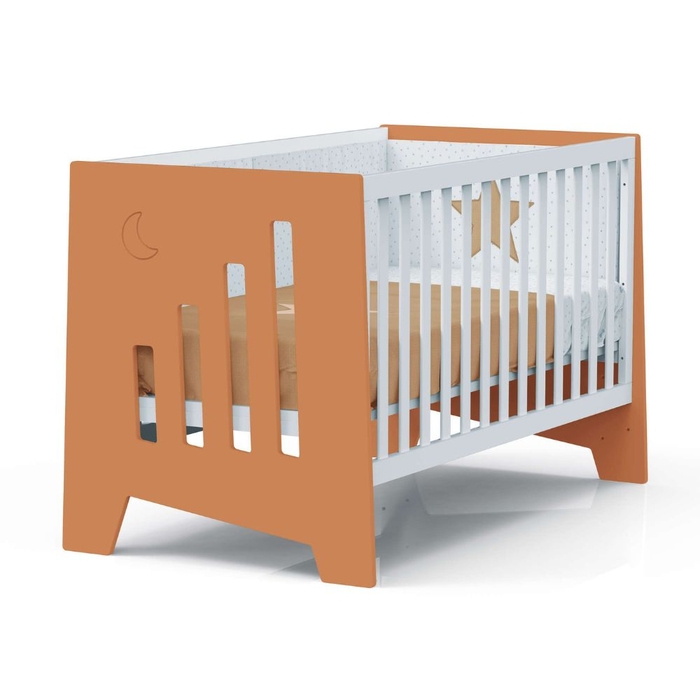 Berço Alondra Omni XL Terracota 6 em 1 com Kit Co-Sleeping e Têxteis - Alondra - OMNIXL-K12-M7783-TX123