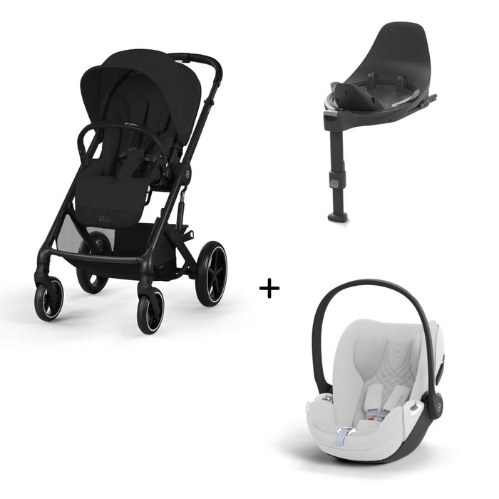 Carrinho de Bebé Balios S Lux Black, Babycoque Cloud T i-Size Plus e Base T Isofix i-Size Cybex - Cybex - PACKBALIOS008-006