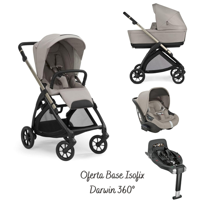 Carrinho de Bebé Trio Inglesina Electa com Oferta Base Isofix Darwin 360º i-size - Inglesina - PACKELECTA001-001
