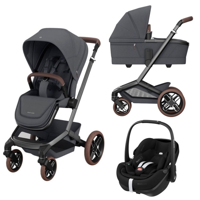 Carrinho de Bebé Maxi-Cosi Fame, Alcofa e Pebble 360 Pro 2 - Maxi-Cosi - PACKFAME001-009