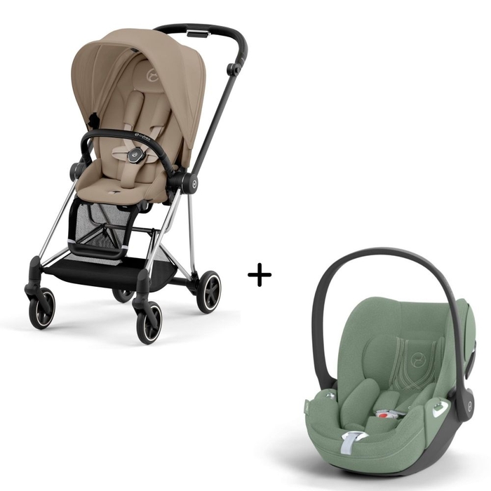 Carrinho de Bebé Mios Chrome Black e Babycoque Cloud T i-Size Plus Cybex - Cybex - PACKMIOS003-015