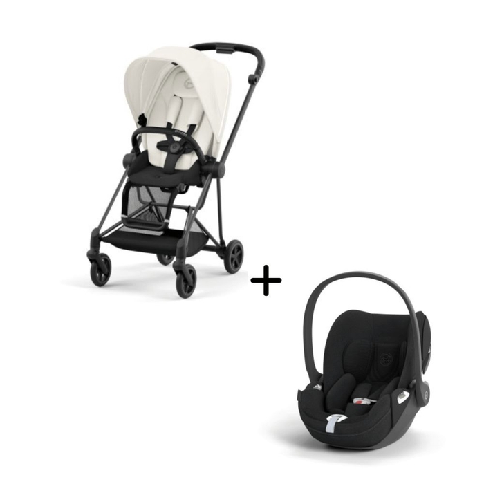Carrinho de Bebé Mios Matt Black e Babycoque Cloud T i-Size Plus Cybex - Cybex - PACKMIOS011-026