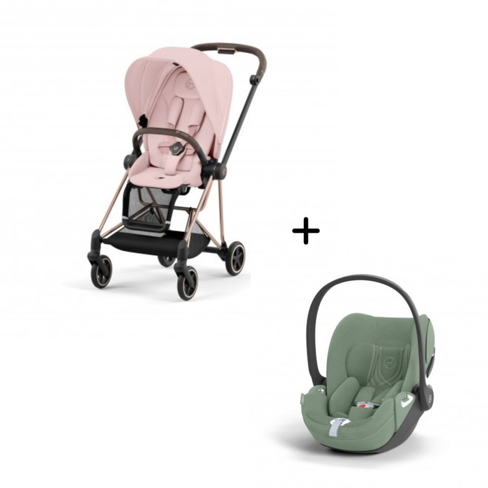 Carrinho de Bebé Mios Rosegold e Babycoque Cloud T i-Size Plus Cybex - Cybex - PACKMIOS015-021