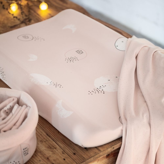 Colchão e Forra Muda-Fraldas Baby Clic Nuit Rosa - Baby Clic - PACKNUIT002-002