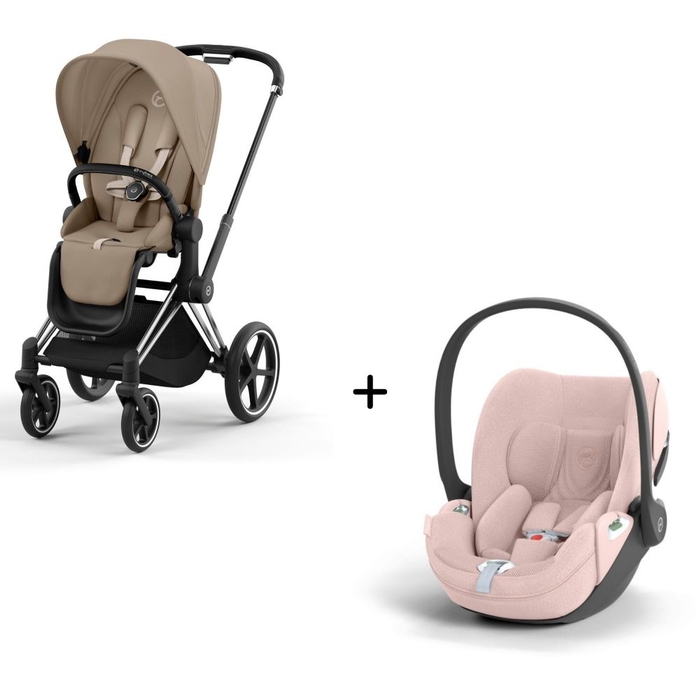 Carrinho de Bebé Chrome Black e Babycoque Cloud T i-Size Plus Cybex - Cybex - PACKPRIAM007-016