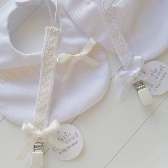 Prende-chupetas Maria Carrossel Bordada - Maria Carrossel - PP1010C-BORDADA-BEGE