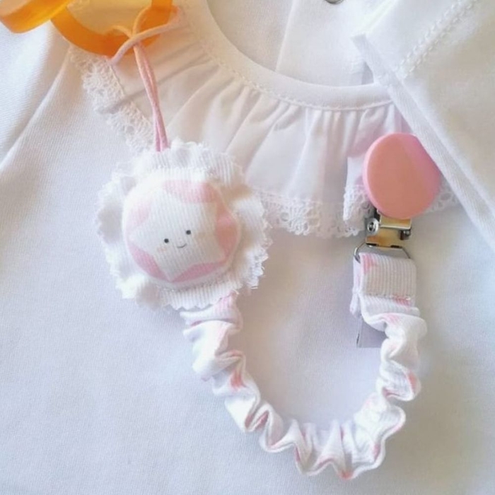 Prende-Chupetas Maria Carrossel Estrela - Maria Carrossel - PP1010C-ESTRELA-ROSA