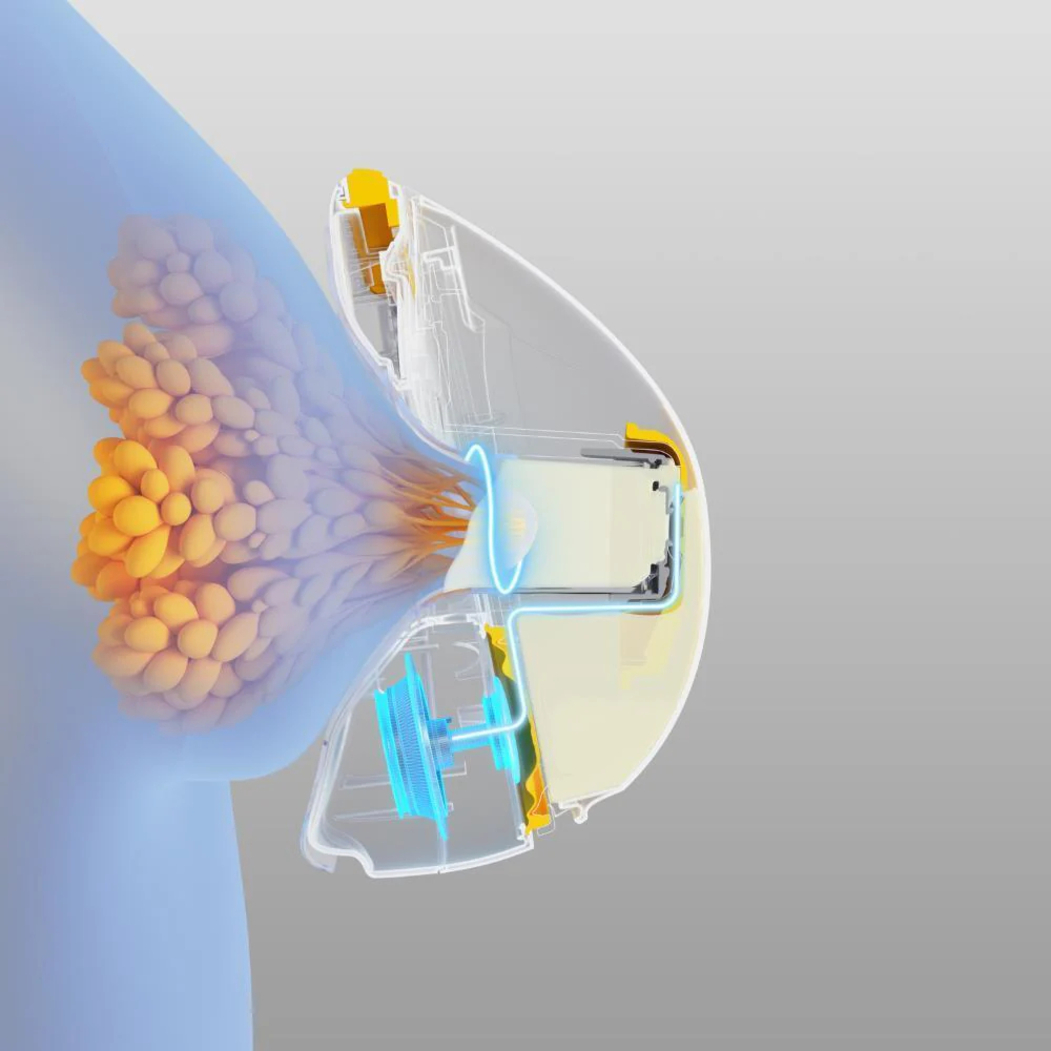 Bomba Tira-Leite Elétrica sem Cabos Magic In Bra Dupla - Medela - 7612367087537