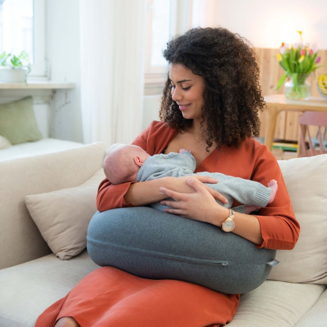 Almofada de Gravidez e Amamentação Doomoo Buddy Chine Antracite - Doomoo - 5400653007312