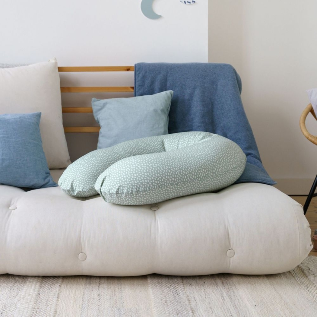 Almofada de Gravidez e Amamentação Doomoo Buddy Cloudy Kaki - Doomoo - 5400653008579