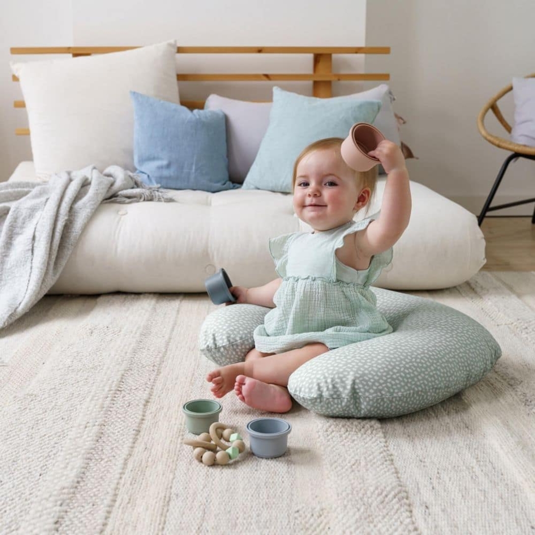 Almofada de Amamentação Doomoo Softy Cloudy Kaki - Doomoo - 5400653008722